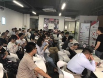 平台、项目、资本同台论道币之外的区块链价值落地活动 在静安新业坊创客邦成功举办